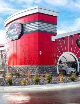 Exterior of Tommy's Car Wash